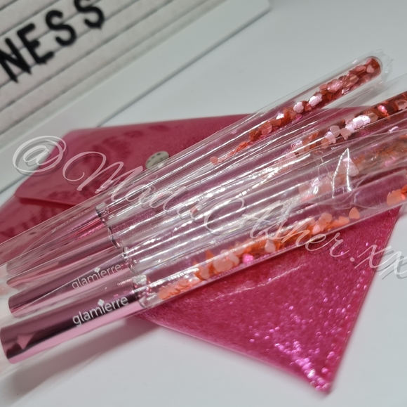 🪇 SOLD 🪇 Glamierre: Pink Luxe Glitter Eye Brush Collection Set 💝 - Picture 3 of 11